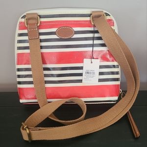 FOSSIL Keyper Crossbody Red Stripe